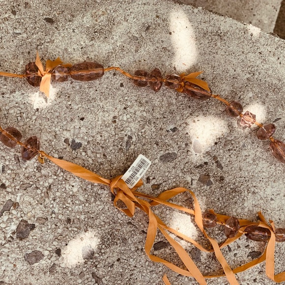 J.Crew ribbon and beads 2 necklaces pay 29.50 for each - Picture 3 of 3